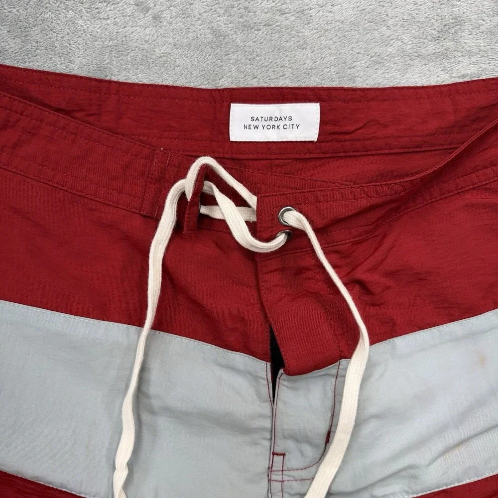 Saturdays New York City Swim Grant Boardshort Mens Sz 34 Beach Shorts
